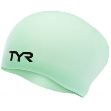 Gorro de natación TYR WRINKLE-FREE LONG HAIR Verde claro 0